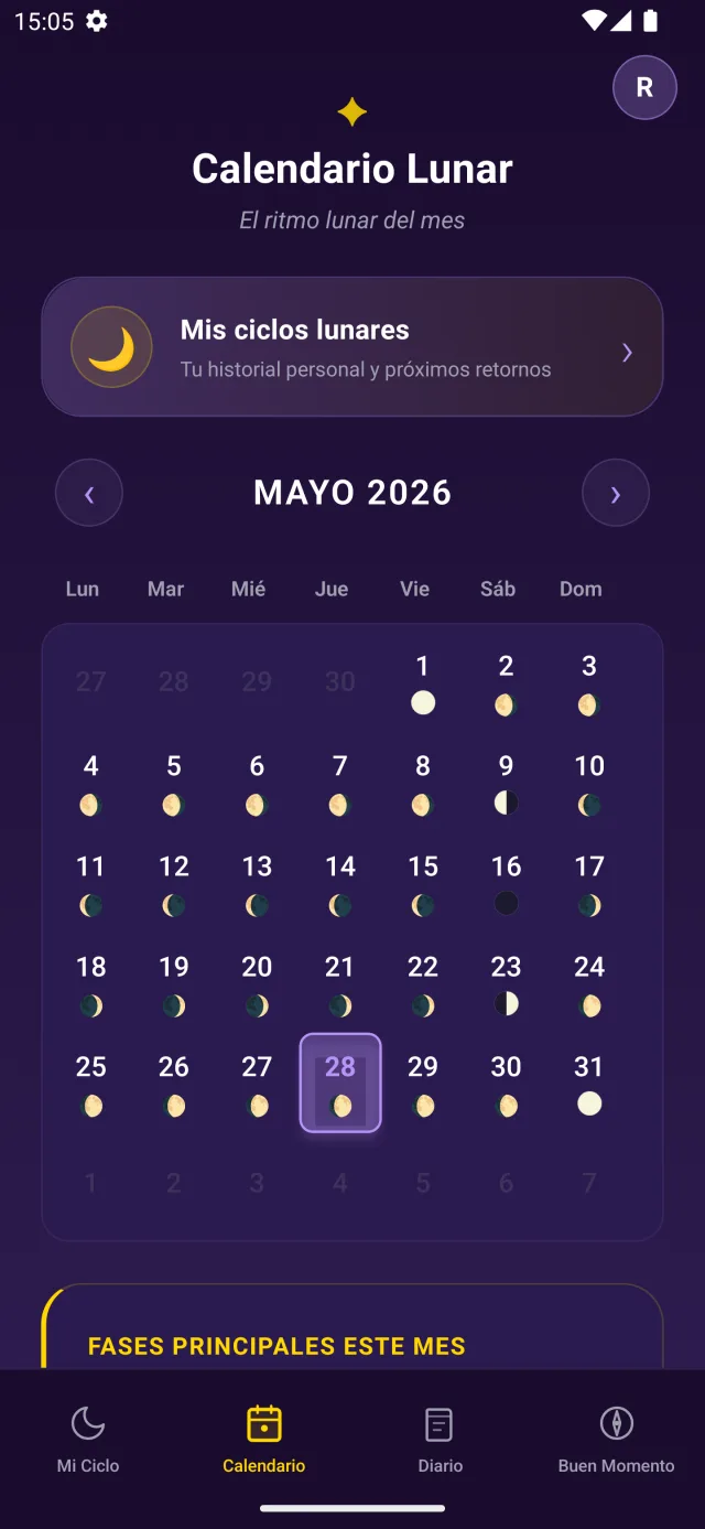 Lunation: calendario de fases